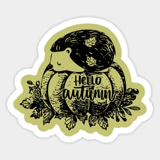 Hello Autumn Sticker